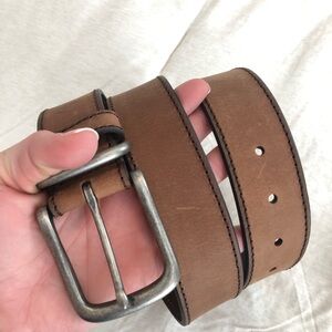 Ashbury leather belt tan EUC